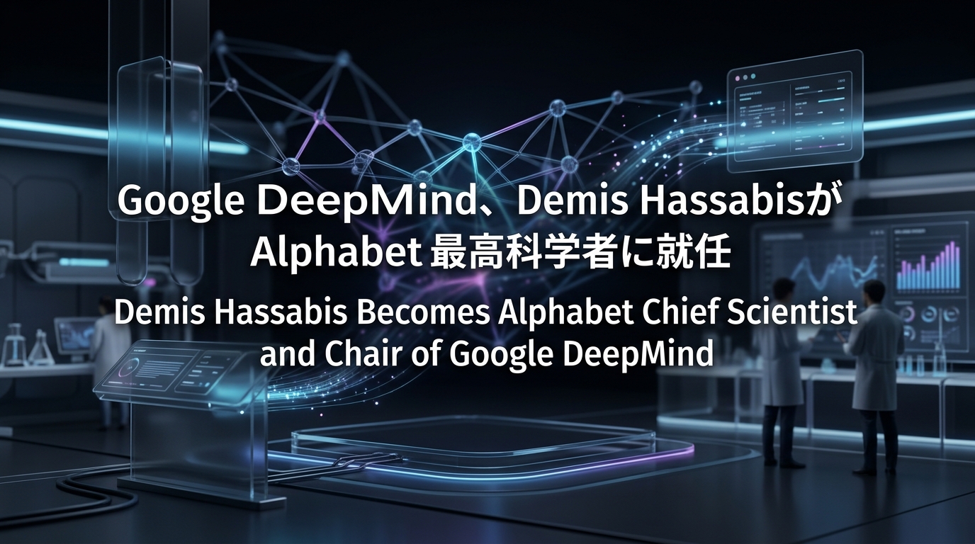 Google DeepMind、Demis HassabisがAlphabet最高科学者に就任