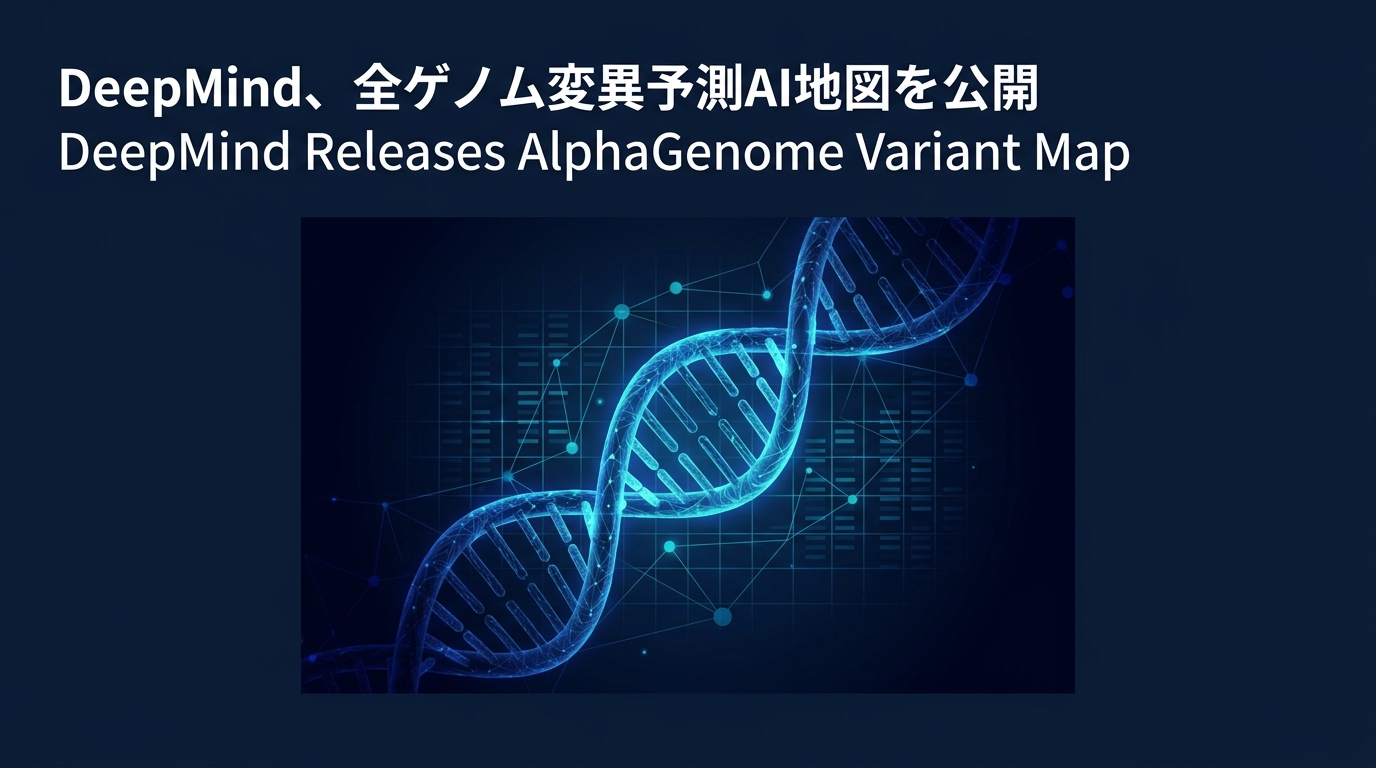 DeepMind、全ゲノム変異予測AI地図を公開