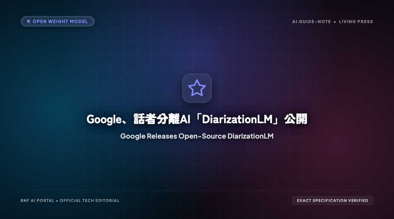 Google、話者分離AI「DiarizationLM」公開