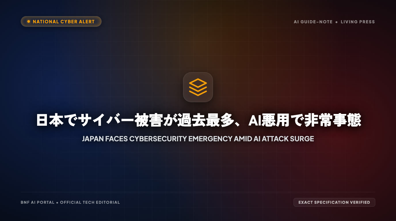 日本でサイバー被害が過去最多、AI悪用で非常事態